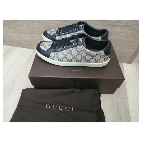 gucci sneakers navy blue and red|Gucci jeweled sneakers price.